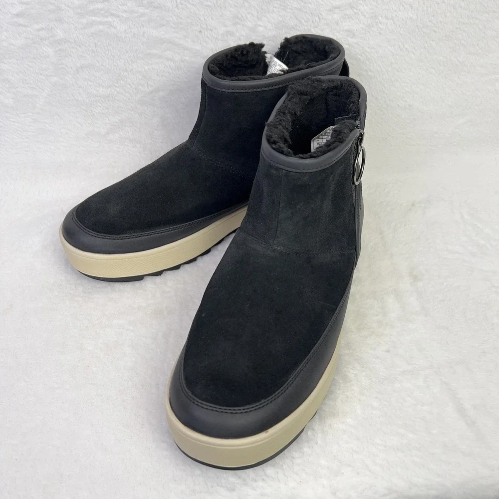 Koolaburra by UGG Boots‎ Womens Size 9 Suede Faux Fur Lined Platform Zip 1124210